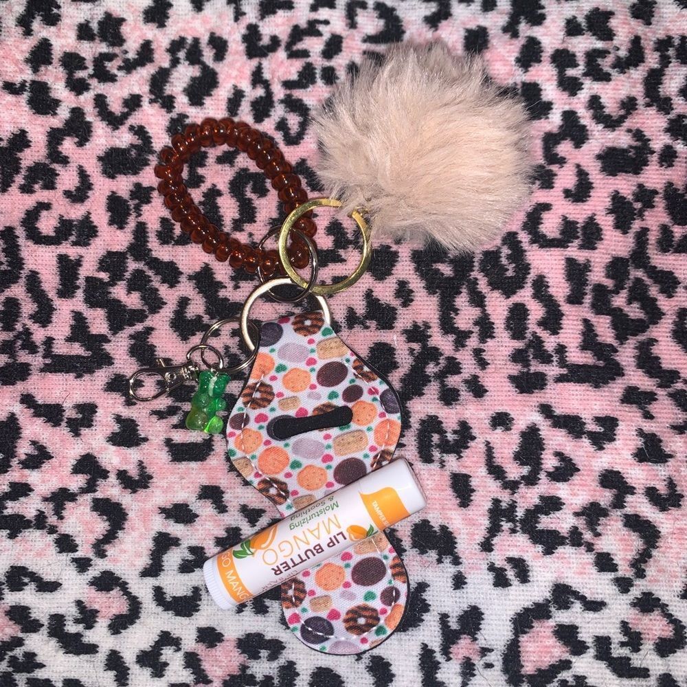 Girl Scout Cookie Chapstick Holder Keychain Set - Discounted Shipping